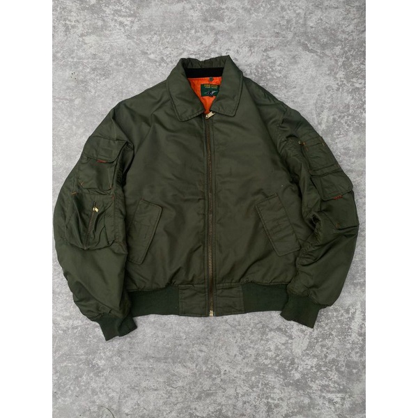 jaket bomber vintage FIRE FOX original second branded