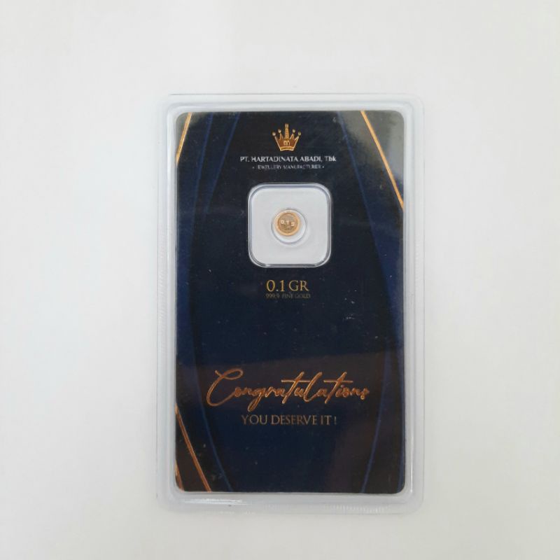 Micro Gold Antam 0,1 Gram - Logam Mulia Emas Antam - Gift Series Antam