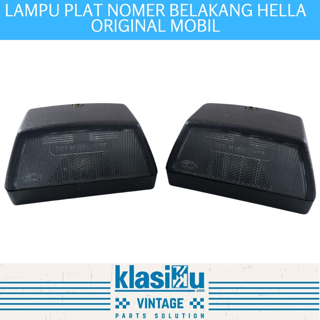 Lampu Plat Nomer Belakang Hella Original Mobil Universal VW Bmw Mercy Sepasang