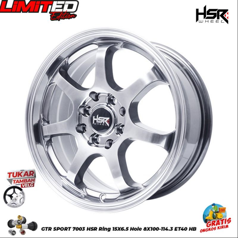velg mobil ring 15 velg mobil lubang baut 4 velg mobil Hsr GTR SPORT velg mobil ayla datsun vios dll