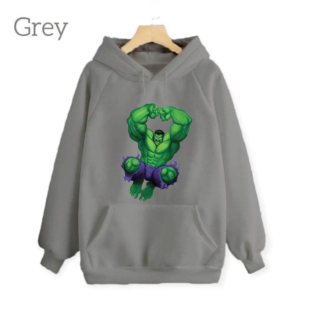 Hzl_outfit Sweater Hoodie Anak Laki Laki De Hulk/ Hoodie Sweater Anak Anak