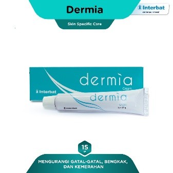 Interbat Dermia Cream 15gr / Krim Penghilang Gatal
