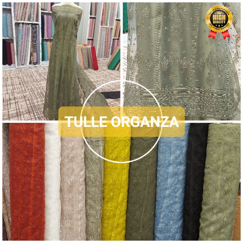 TULLE ORGANZA MOTIF SAPTO/TULE ORGANDI/TILLE ORGANZA/TILE ORGANDI