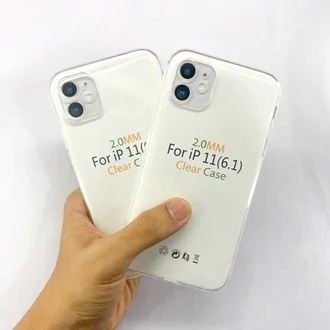 TEBAL!! Softcase SIMPLE Bening TPU iPhone 14 14+ 13 12 11 11Pro 14Pro 14 Promax 13Pro 13 Pro Max 12Pro 12 Mini Silicone Clear Heavy Case Soft Thick HD Casing Glossy Camera Sekali Murah Tapi Bagus Putih Transparant Transparent Kondom Karet Plastik Plus ORI