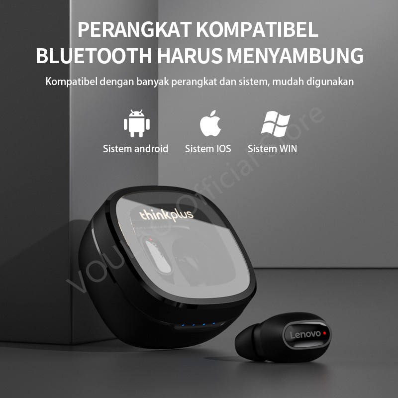 Trend-Earphone Lenovo XT62 Bluetooth Headset HD TWS Headphone True Wireless