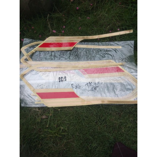 striping sticker tangki RXS congo tahun 1982 detail original