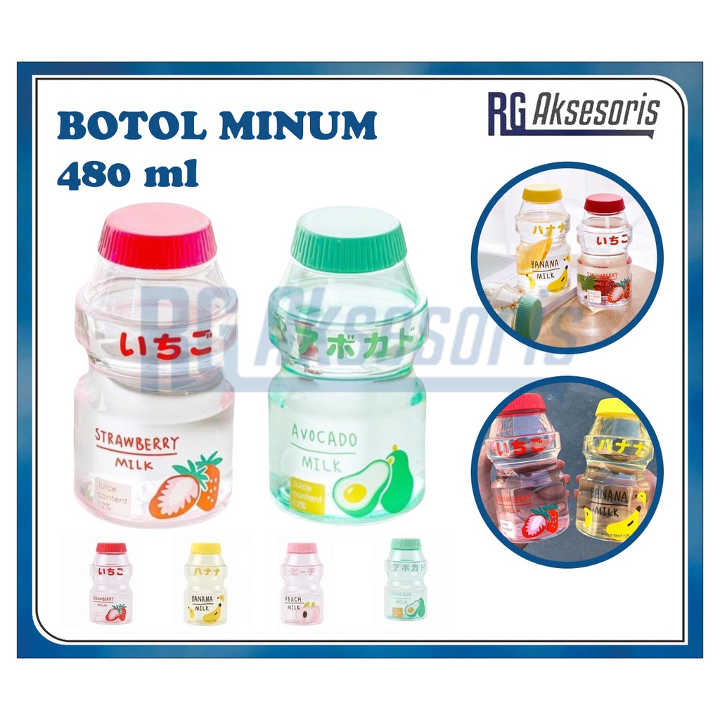 Jual RGAKSESORIS Botol Minum Anak Fruity 480ml BPA FREE Anti Bocor