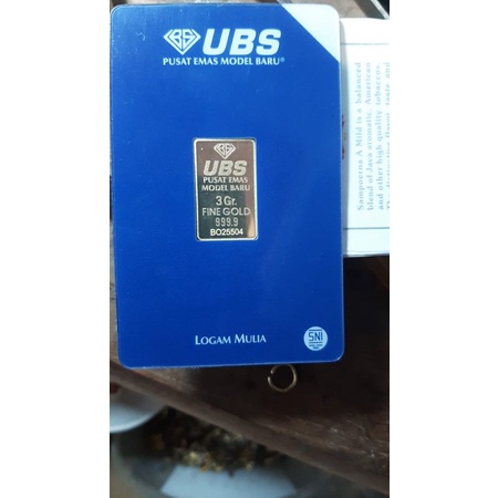 Logam Mulia UBS 3GRAM kadar 999,9