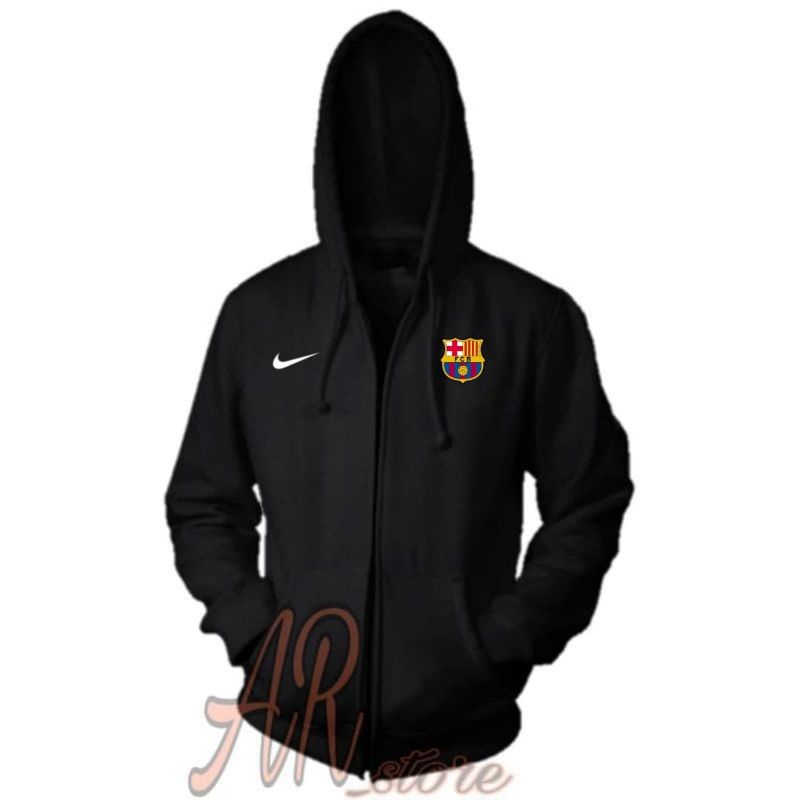 JAKET BOLA BARCELONA JAKET HOODIE BOLA