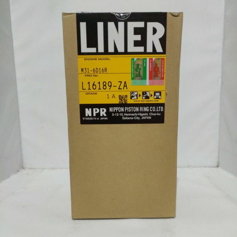 Liner / Boring Mitsubishi 6D16 NPR Japan (100% asli)