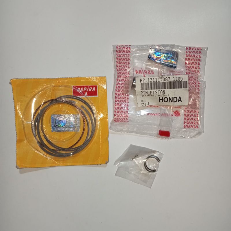ring piston pen piston circlip Honda Karisma Kirana Supra X kode KPH oversize 1.00 Aspira