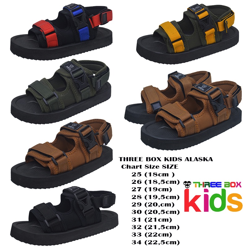 Sandal gunung Anak / Sendal Gunung Anak Cowok Cewek / Sandal Gunung Anak Perempuan / Sandal Gunung Anak Laki Laki / Sepatu Sandal Anak 2in1 - THREE BOX ALASKA KIDS