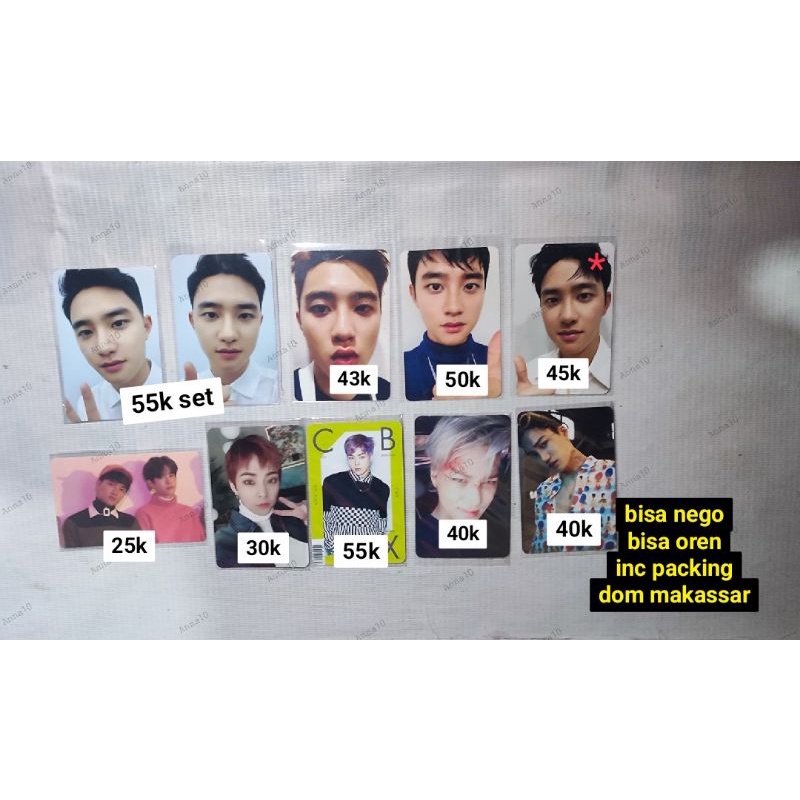 PC OFFICIAL EXO Kokobop Tempo Empathy Monster Wellkit Sg 2018 D.O Kai Xiumin Suho