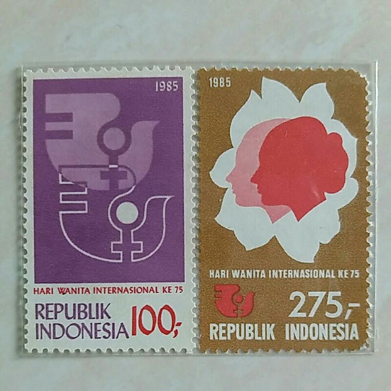 

Terlaris ✨ - (AB) Perangko Indonesia 1985 Hari Wanita Internasional ke 10 Set Lengkap 2pcs Mint3.1.23