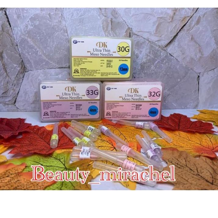 Import ✨Terbaik✨ PREMIUM DK Ultra Thin Needle meso needle | messo needle 32gX4mm dan 33gX4mm ECER 1 