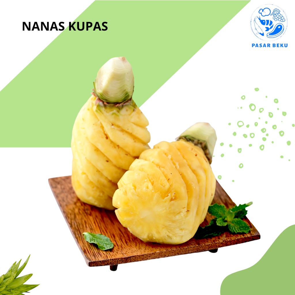 

Nanas Kupas Per Buah Nanas Segar Tropis Pasar Beku Padang