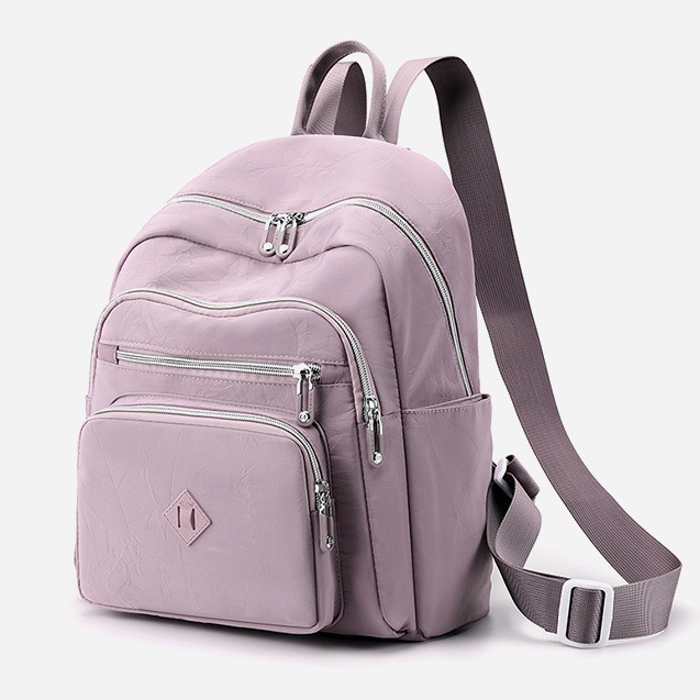 TAS RANSEL WANITA CHIBAO IMPORT BACKPACK MURAH REMAJA KEKINIAN GENDONG PUNGGUNG SEKOLAH CEWEK KOREA ORIGINAL ANTI AIR UNGU LILAC RISANEN TA702P5 PREMIUM BATAM BRANDED KULIAH KERJA