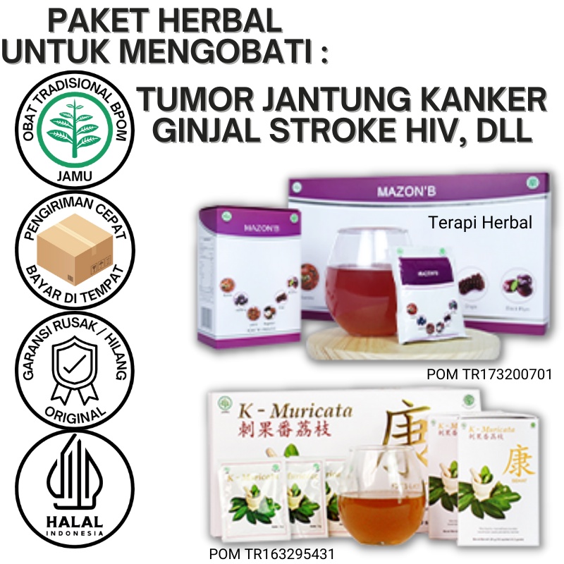 Mazon B dan K Muricata Obat Herbal Tumor / Kanker / Otak / Stoke Original