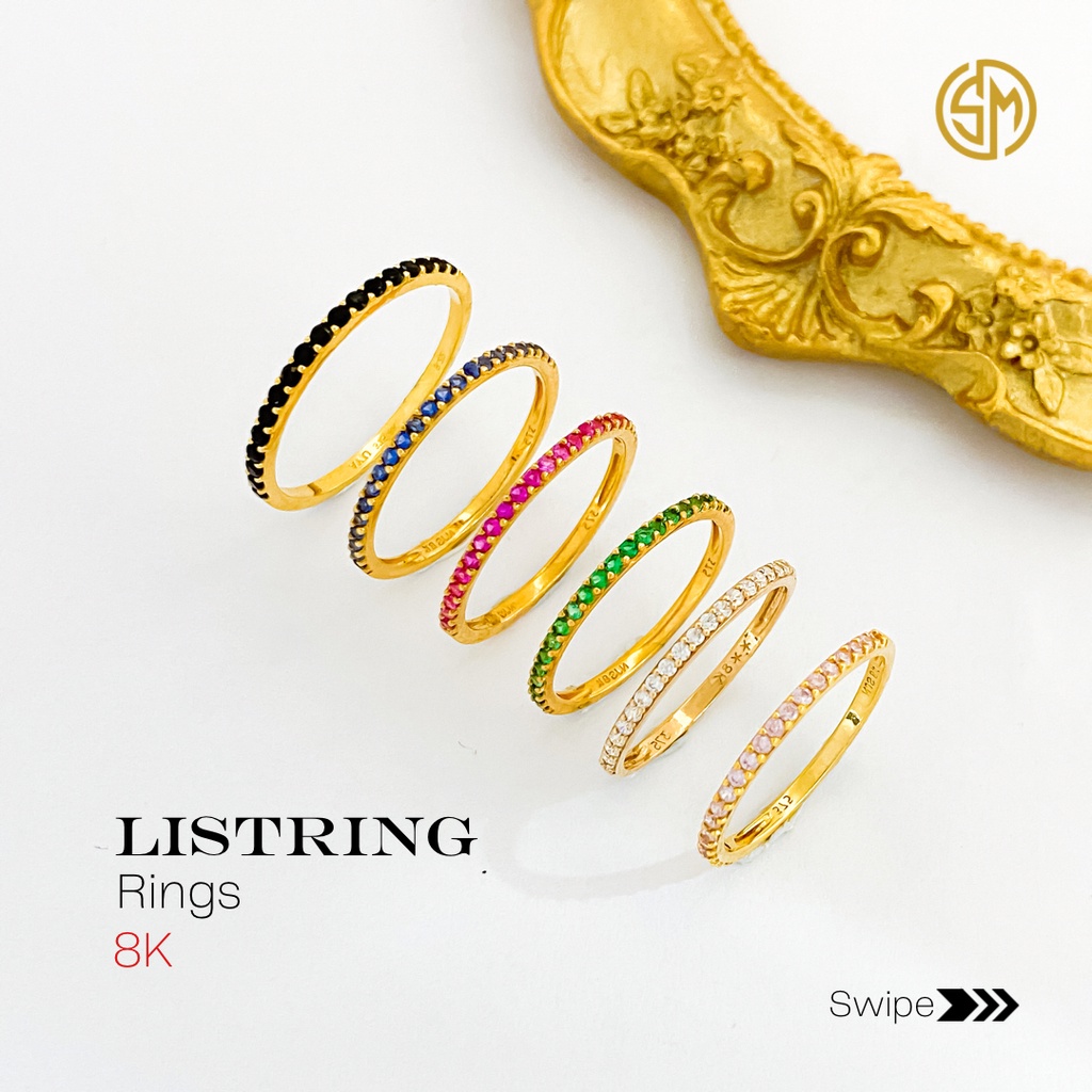 LISTRING RINGS NEW ARRIVAL 8K - SUMBER MAS