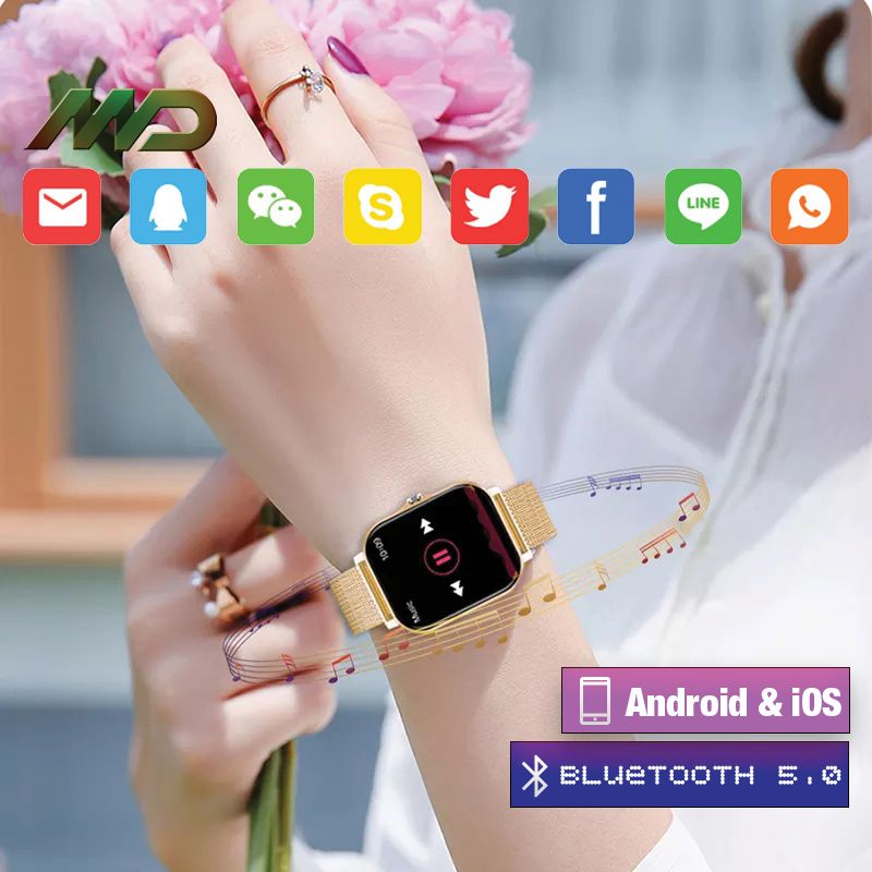 LIGE Jam Tangan Pintar Smartwatch Bluetooth 5.0 Android & iOS