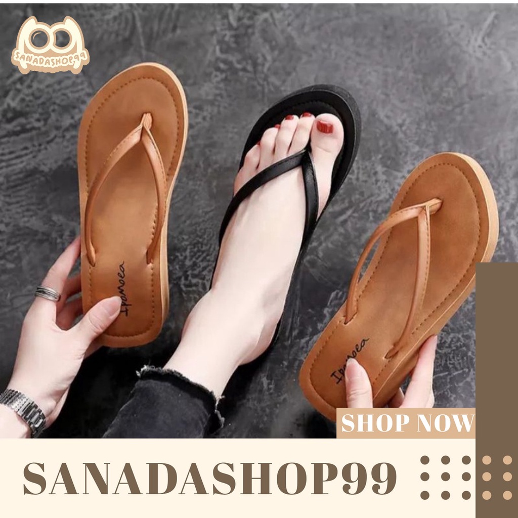 (SD16) Sandal Japit Wanita Wedges Sandal Santai Sandal Wedges