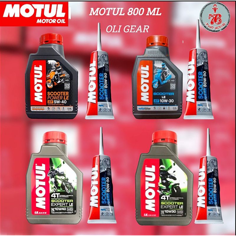 PAKET OLI MOTUL SCOTER 800 ML + Oli GEAR MOTUL 100% ORIGINAL