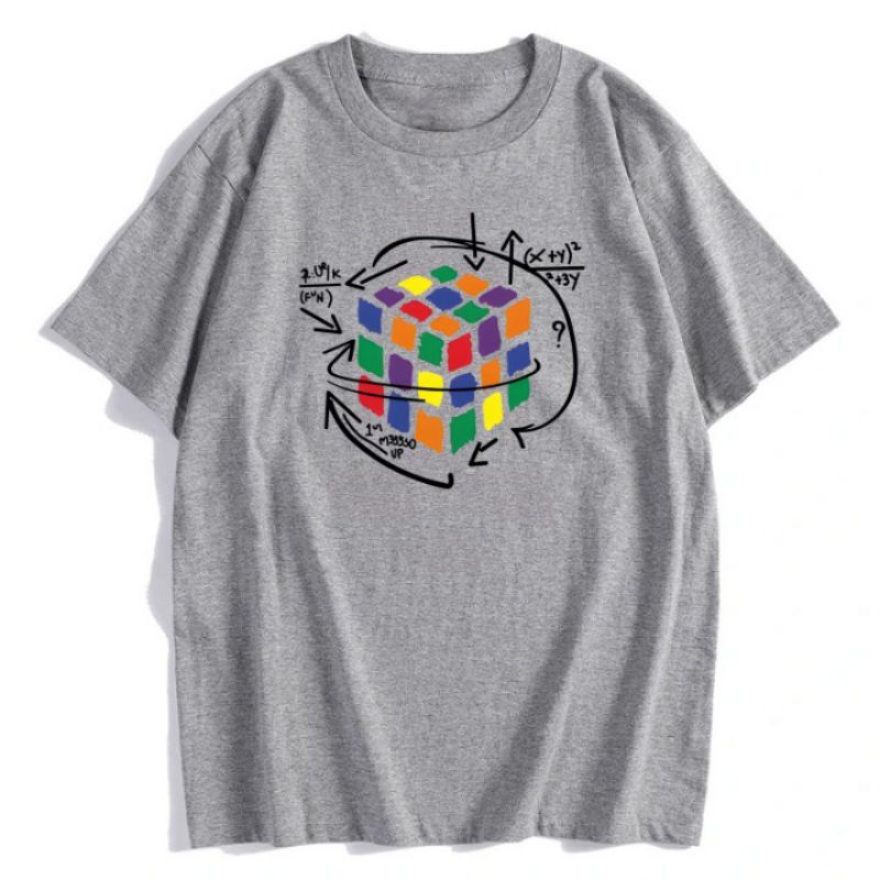 Kaos Game Rubik Rubrik Matematika - Pria Wanita Custom Distro Polos