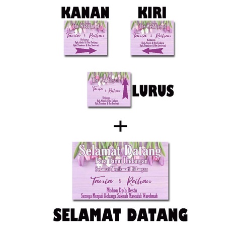 Jual Paket banner pernikahan/ Paket spanduk Pernikahan/ paket banner