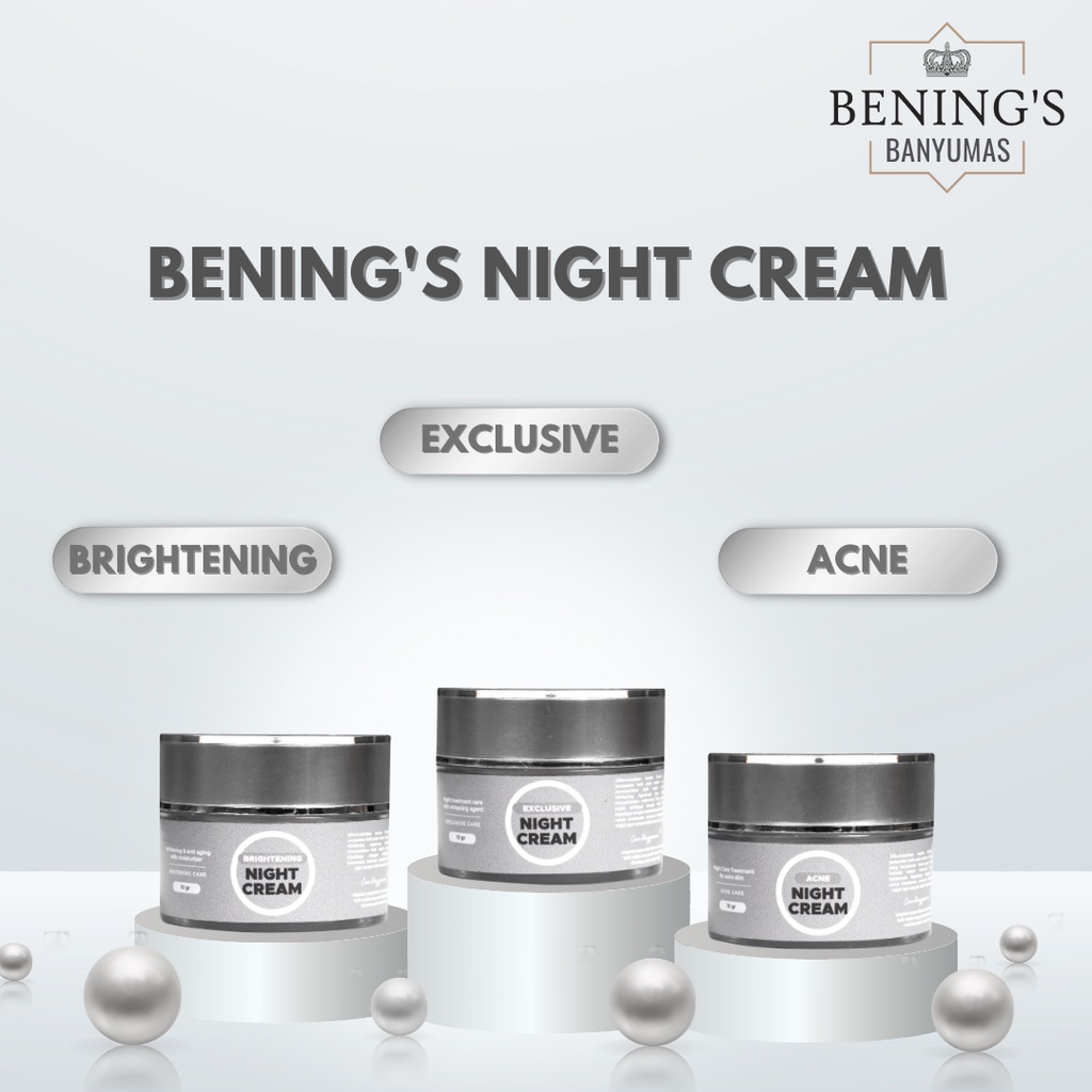 Night Cream (Krim Malam) Bening’s Skincare by dr. Oky Pratama | Acne, Brightening, Exclusive|