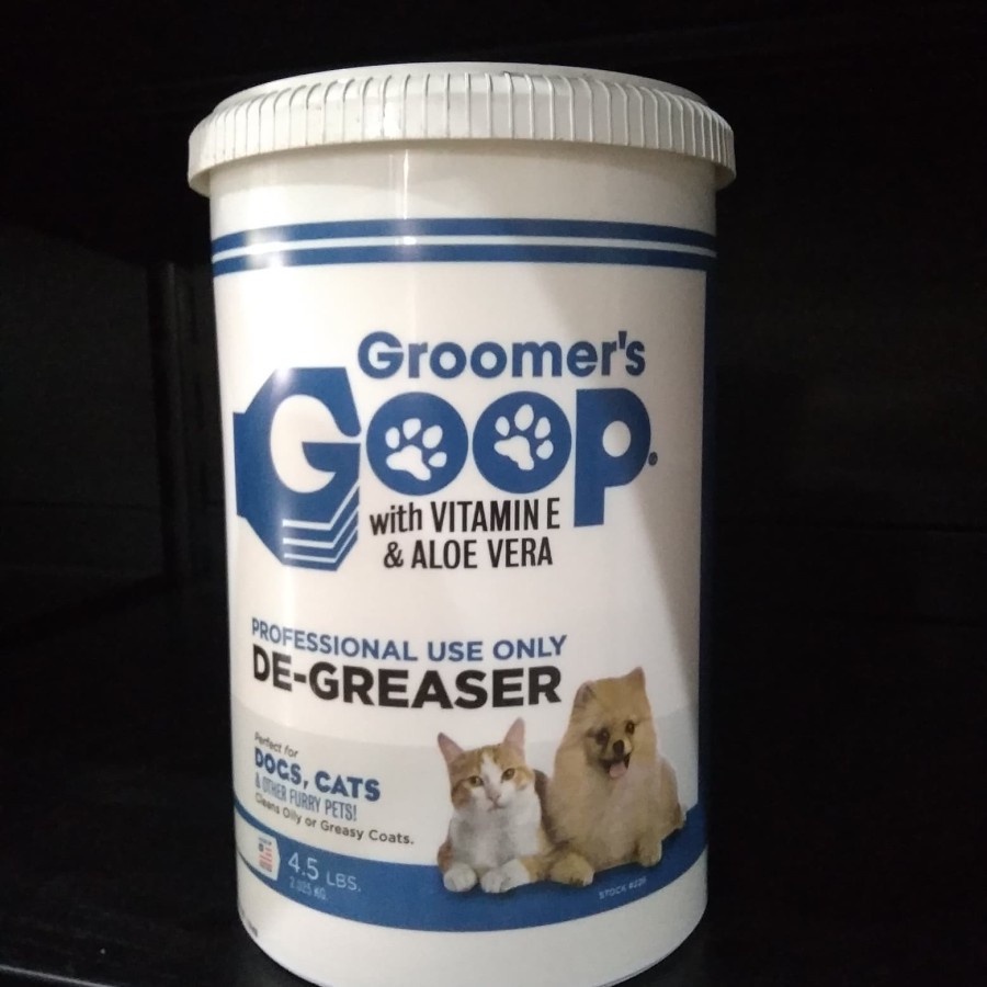 Goop Groomer  goop Degreaser 4.5Lbs/2kg Pemutih Bulu Kucing Anjing groomers