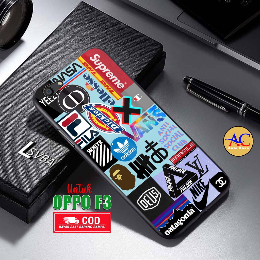 Case Hp Softcase Glossy Oppo F3 GRFTY Casing Silikon Handphone Pelindung Kamera