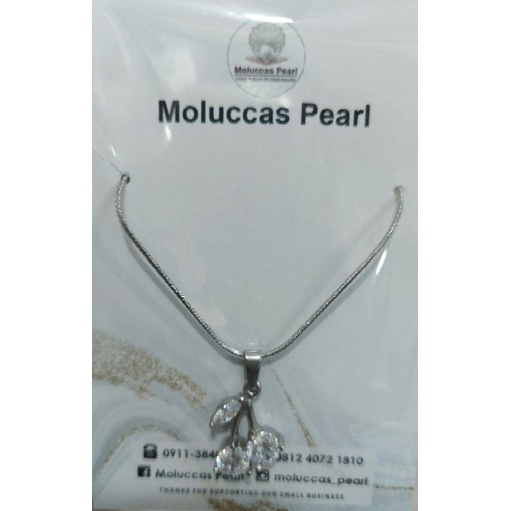 Perhiasan Kalung & Liontin Besi Putih Khas Maluku