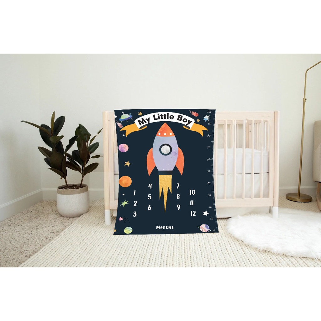 Selimut Tumbuh Kembang Bayi RAINBOW Milestone Blanket Alas Properti Foto Bayi Baby Alas Bermain Anak Play Mat Perkembangan Bayi Bulanan atribut foto acesoris