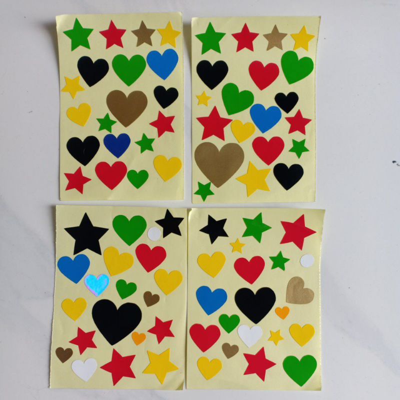 

Maribelanjakak Stiker vinyl love & bintang