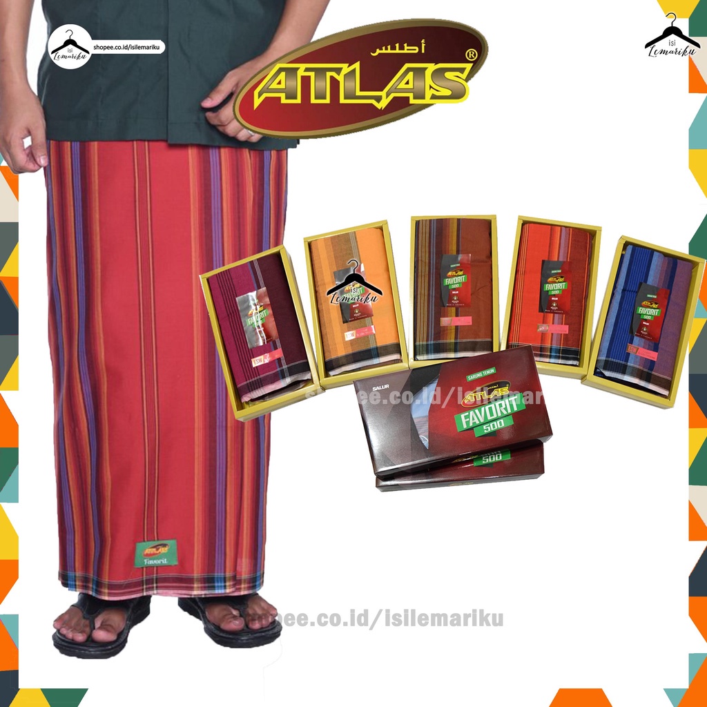 GROSIR PER DUS Sarung ATLAS Aneka Motif Harga Per 10 Pcs