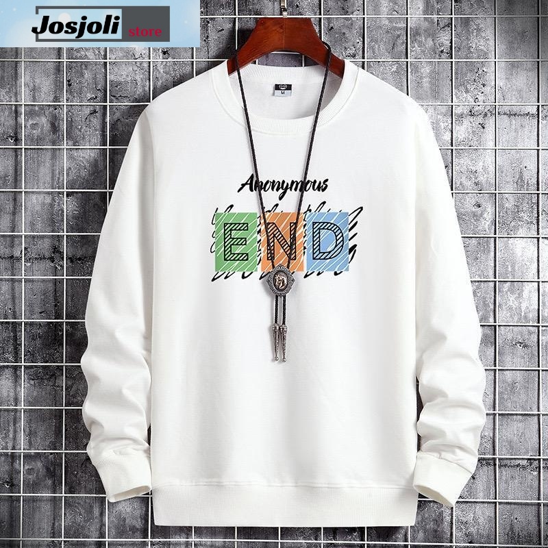 JOSJOLI_STORE/Baju Sweater Enjoy, Arnold, End, Farewell, Black/Atasan Pria Dewasa Lengan Panjang/Fit to L