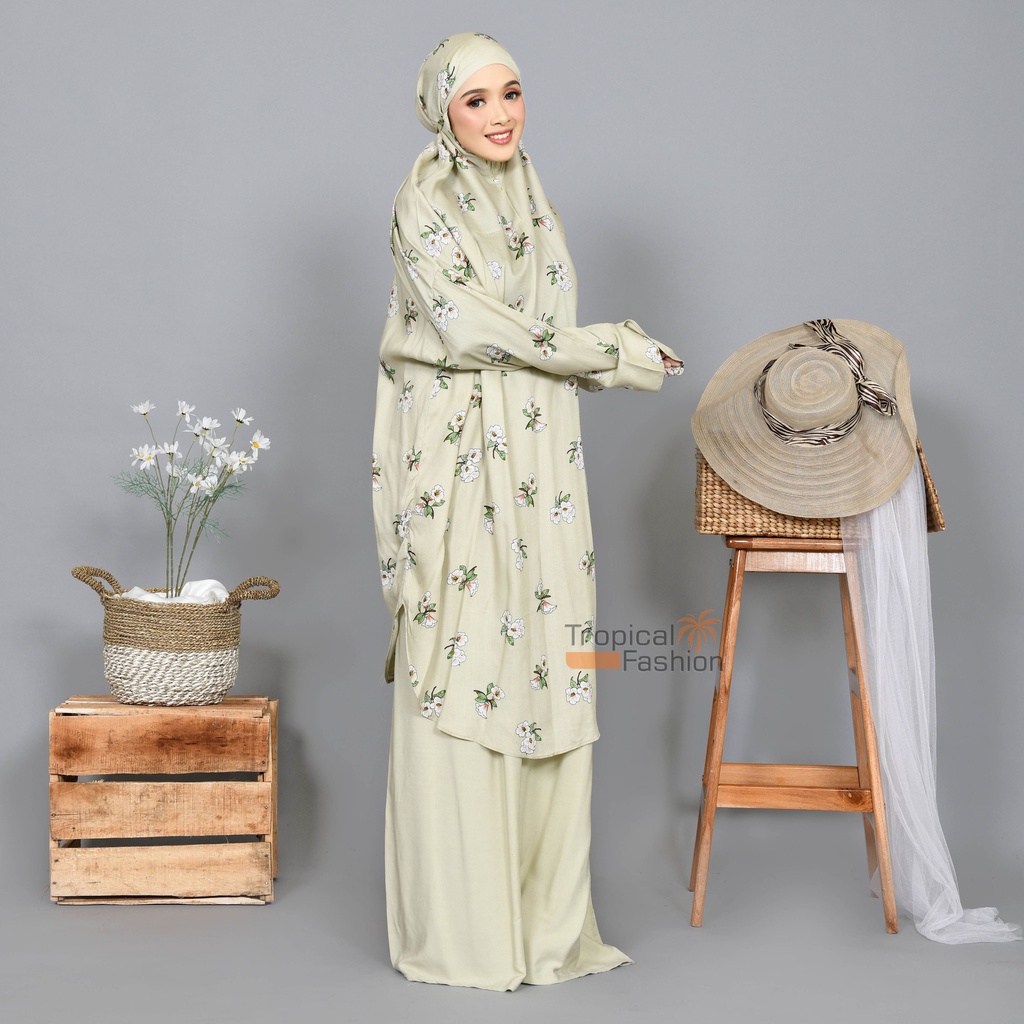 Mukena Bali HDM Cassandra  By Zahwa Bahan Rayon Janger Premium Termurah Kekinian