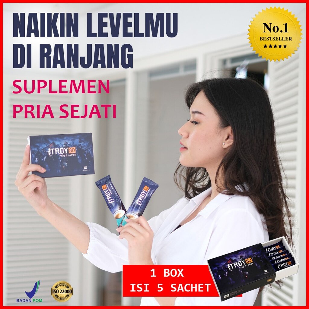 

Kopi Troy 80 Kopi Stamina Pria Kuat Tahan Lama Murni Herbal Tanpa BKO Original