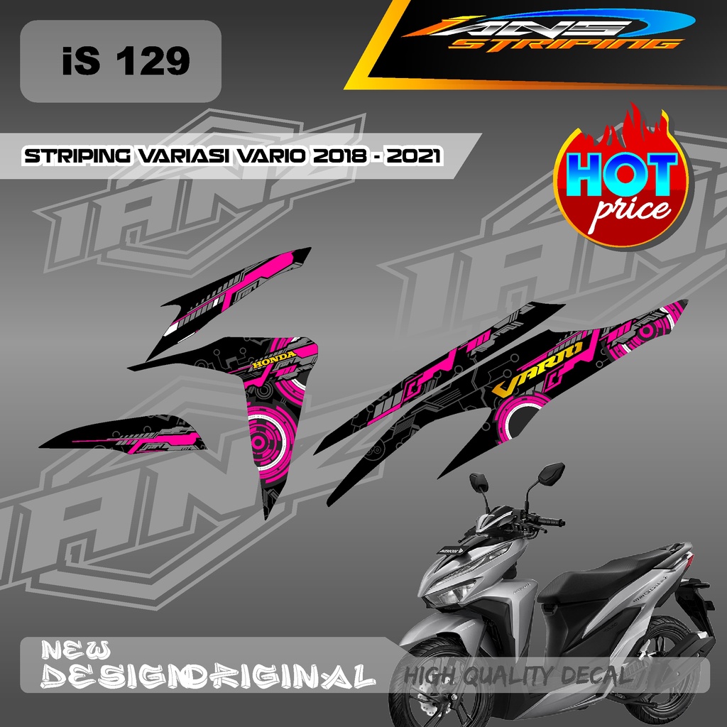 TERBARU STIKER VARIO 125 / 150 CUSTOM DESAIN KONSEP MENGGUNKAN BAHAN HOLOGARAM / NON HOLOGRAM IS129