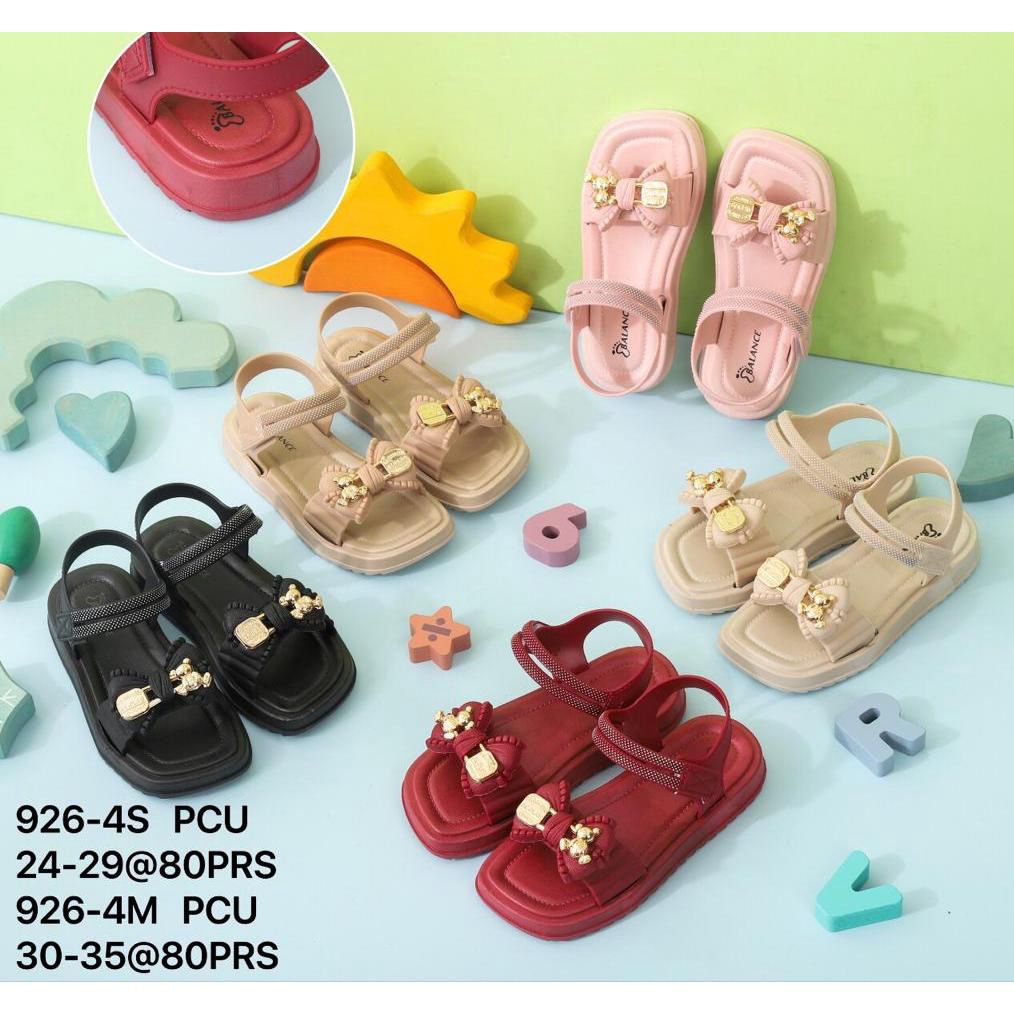 [4-8 Tahun] Sandal Anak Perempuan Cewek Import Jelly PITAGOLDBEAR Balance 926-4M