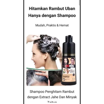 Shampoo penghilang uban herbal cultusia shampoo