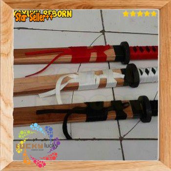 katana bokken mainan pedang kayu wooden sword cosplay termurah One