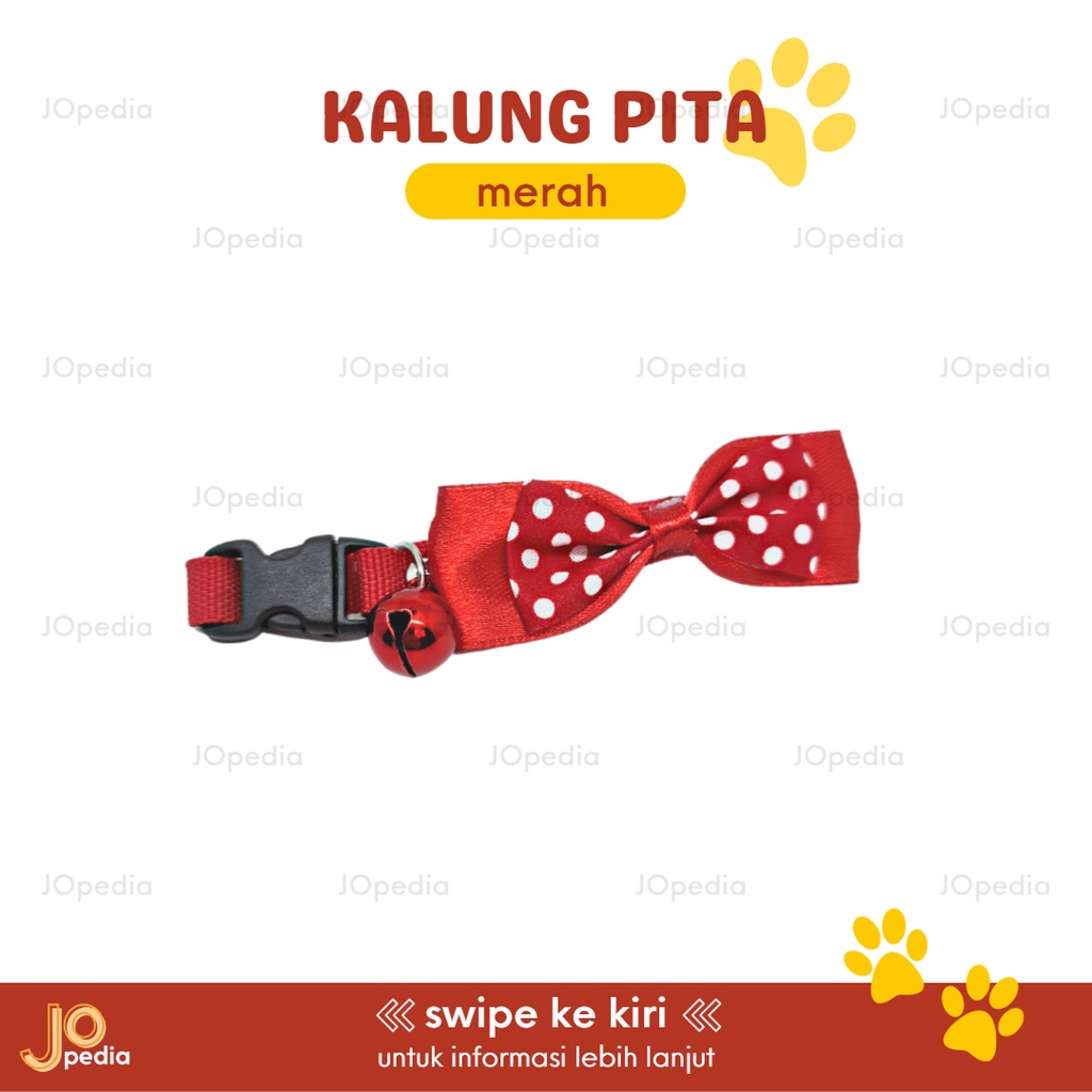 KALUNG PITA Kucing Anjing Kelinci Kalung Lonceng Dog Cat Collar Bell