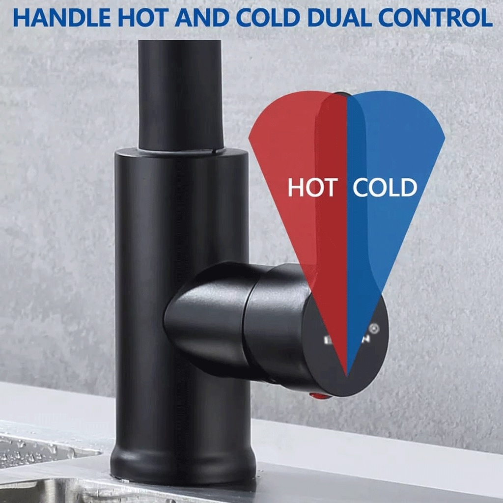 Ezren EZ-3001 Keran Air Dapur Hot &amp; Cold Kitchen Faucet Keran Hitam