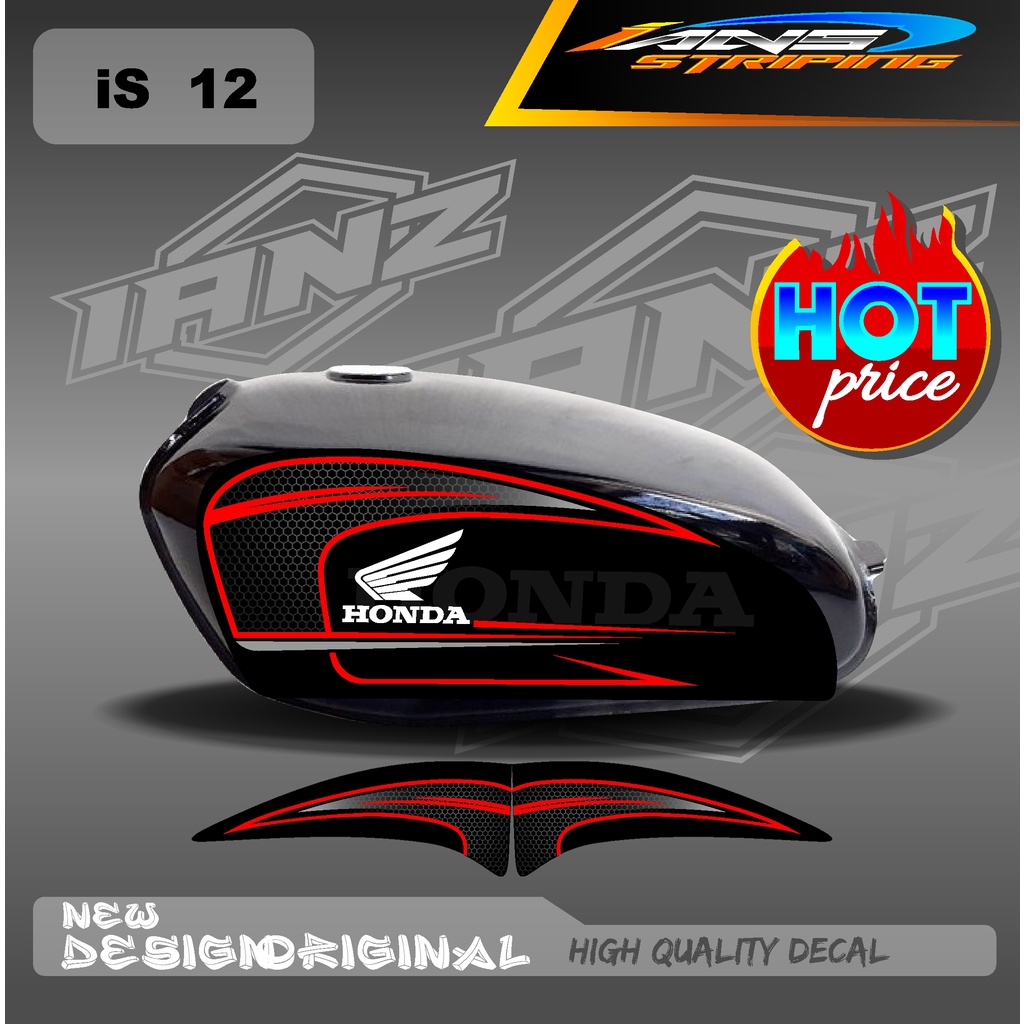 STIKER CB 100 STANDART / STIKER CB 100 CUSTOM HOLOGRAM DAN NON HOLOGRAM  IS12