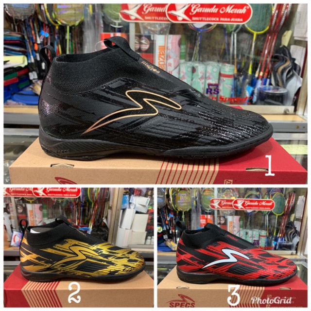 Sepatu Futsal Specs Accelerator Illuzion In Laceless 2019 Original