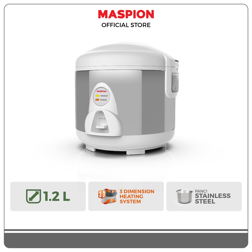 Maspion Rice Cooker Magic Com 1.2 Liter MRJ-109 SS