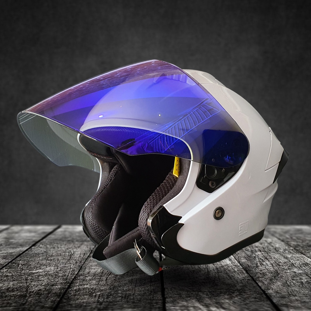 Jual GIFT SARGON HELM HALF FACE SINGGLE VISOR READY Shopee