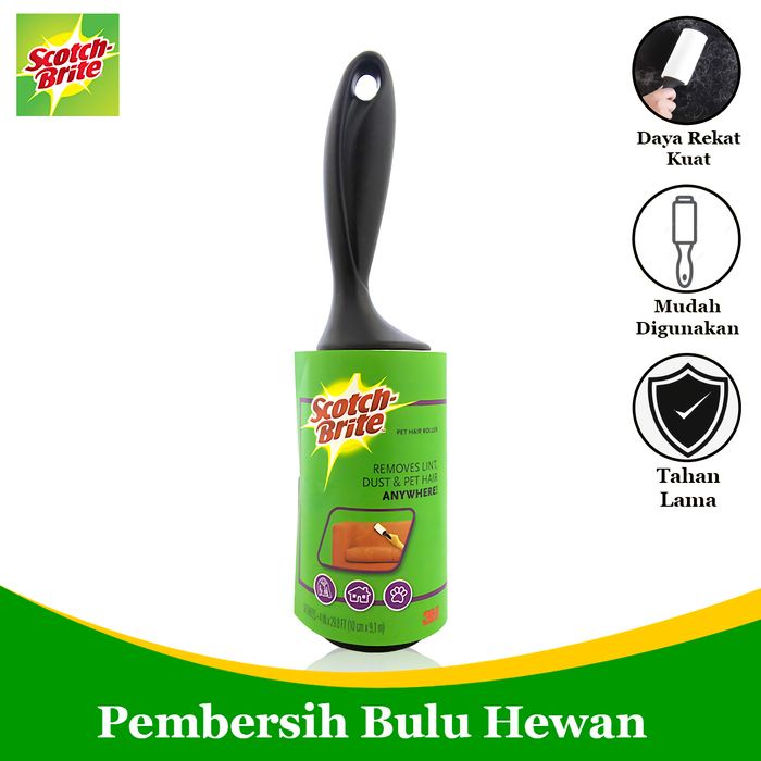 Ktmstore 3M Scotch Brite Lint Roller, Pet Hair Roller, Rol Pengangkat Bulu