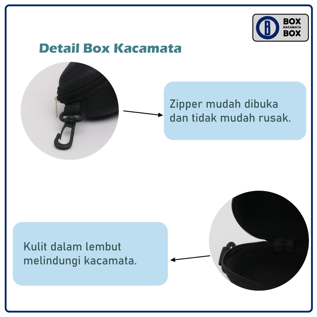 Box Tempat Kacamata / Box Kacamata Resleting Box Sunglasses Motif Oversized Terbaru Waterproof S